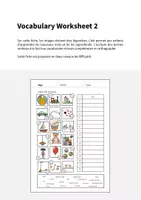 Aperçu - Fiches - Toys / Jouets: Vocabulary Worksheet 2 (Fiche d'exercices d'anglais) - Page 1
