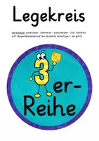 Vorschau - Fördermaterial/Inklusion - Legekreis zur 3er- Reihe - Seite 1