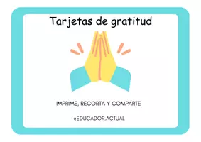 Vista previa - Tarjetas / Manipulativos - Tarjetas de gratitud - Portada