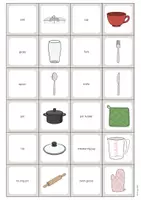 Aperçu - Jeux - Kitchen / Cuisine: Memo Game (Jeu pour le cours d'anglais) - Page 2