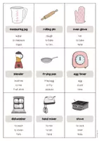 Aperçu - Jeux - Kitchen / Cuisine: Don’t say it! (Jeu pour le cours d'anglais) - Page 3