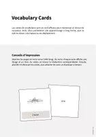 Aperçu - Fiches - Kitchen / Cuisine: Vocabulary Cards (Cartes de mots) - Page 1