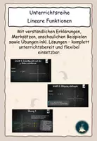 Vorschau - Unterrichtsreihen - Unterrichtsreihe: Lineare Funktionen - Deckblatt