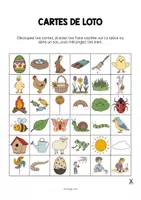 Aperçu - Jeux - Easter / Pâques: Education Lotto (Jeu pour le cours d'anglais) - Page 2