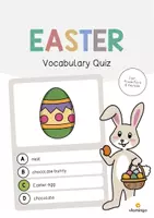 Aperçu - Jeux - Easter / Pâques: Vocabulary Quiz (Jeu de questions pour le cours d'anglais) - Page de couverture