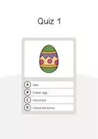 Aperçu - Jeux - Easter / Pâques: Vocabulary Quiz (Jeu de questions pour le cours d'anglais) - Page 3