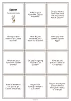 Aperçu - Cartes / Images - Easter / Pâques: Smalltalk Cards (Cartes de conversation) - Page 2