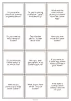 Aperçu - Cartes / Images - Easter / Pâques: Smalltalk Cards (Cartes de conversation) - Page 3