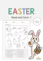 Aperçu - Cartes d'exercices - Easter / Pâques: Read and Color 1 (Fiche d'exercices d'anglais) - Page de couverture