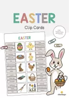 Aperçu - Cartes / Images - Easter / Pâques: Clip Cards (Cartes à pince pour le cours d'anglais) - Page de couverture