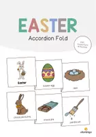 Aperçu - Fiches - Easter / Pâques: Accordion Fold (Jeu pour le cours d'anglais) - Page de couverture
