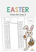 Aperçu - Cartes d'exercices - Easter / Pâques: Draw the lines 3 (Fiche d'exercices d'anglais) - Page de couverture