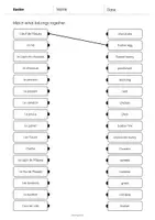 Aperçu - Cartes d'exercices - Easter / Pâques: Draw the lines 3 (Fiche d'exercices d'anglais) - Page 2