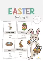 Aperçu - Jeux - Easter / Pâques: Don’t say it! (Jeu pour le cours d'anglais) - Page de couverture