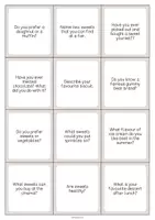 Aperçu - Cartes / Images - Sweets / Friandises: Smalltalk Cards (Cartes de conversation) - Page 3