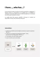 Aperçu - Jeux - Sweets / Friandises: I have..., who has...? (Jeu pour le cours d'anglais) - Page 1