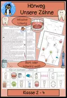 Vorschau - Arbeitsblätter - Zähne - Deckblatt