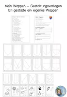 Vorschau - Arbeitsblätter - Wappen gestalten - Kunst Mittelalter 8/9 - Deckblatt