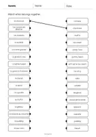 Aperçu - Cartes d'exercices - Sweets / Friandises: Draw the lines 3 (Fiche d'exercices d'anglais) - Page 2