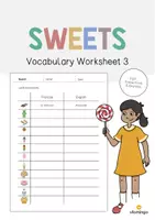 Aperçu - Fiches - Sweets / Friandises: Vocabulary Worksheet 3 (Fiche d'exercices d'anglais) - Page de couverture