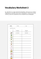 Aperçu - Fiches - Sweets / Friandises: Vocabulary Worksheet 3 (Fiche d'exercices d'anglais) - Page 1