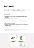 Aperçu - Jeux - Sweets / Friandises: Don’t say it! (Jeu pour le cours d'anglais) - Page 1