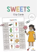 Aperçu - Cartes / Images - Sweets / Friandises: Clip Cards (Cartes à pince pour le cours d'anglais) - Page de couverture
