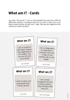 Aperçu - Jeux - Lunch & Dinner / Déjeuner et dîner: What am I? - Cards (Jeu pour le cours d'anglais) - Page 1