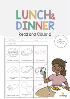 Aperçu - Cartes d'exercices - Lunch & Dinner / Déjeuner et dîner: Read and Color 2 (Fiche d'exercices d'anglais) - Page de couverture