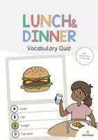 Aperçu - Jeux - Lunch & Dinner / Déjeuner et dîner: Vocabulary Quiz (Jeu de questions pour le cours d'anglais) - Page de couverture