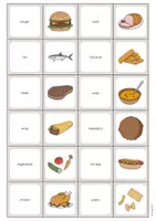 Aperçu - Jeux - Lunch & Dinner / Déjeuner et dîner: Memo Game (Jeu pour le cours d'anglais) - Page 2