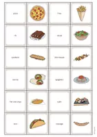 Aperçu - Jeux - Lunch & Dinner / Déjeuner et dîner: Memo Game (Jeu pour le cours d'anglais) - Page 3