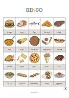 Aperçu - Jeux - Lunch & Dinner / Déjeuner et dîner: Bingo (Jeu pour le cours d'anglais) - Page 2