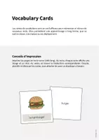Aperçu - Fiches - Lunch & Dinner / Déjeuner et dîner: Vocabulary Cards (Cartes de mots) - Page 1