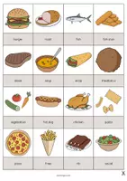 Aperçu - Jeux - Lunch & Dinner / Déjeuner et dîner: Drawing Game (Jeu pour le cours d'anglais) - Page 2