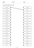 Aperçu - Cartes d'exercices - Farm / Ferme: Draw the lines 3 (Fiche d'exercices d'anglais) - Page 2