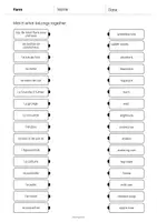 Aperçu - Cartes d'exercices - Farm / Ferme: Draw the lines 3 (Fiche d'exercices d'anglais) - Page 3