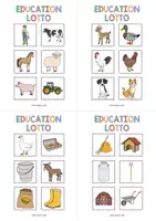Aperçu - Jeux - Farm / Ferme: Education Lotto (Jeu pour le cours d'anglais) - Page 3