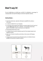 Aperçu - Jeux - Farm / Ferme: Don’t say it! (Jeu pour le cours d'anglais) - Page 1