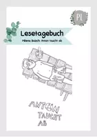 Vorschau - Arbeitsblätter - Lesetagebuch Anton taucht ab - Deckblatt