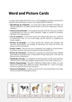 Aperçu - Affichage - Farm / Ferme: Word and Picture Cards (Cartes avec images pour le cours d'anglais) - Page 1
