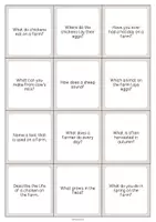 Aperçu - Cartes / Images - Farm / Ferme: Smalltalk Cards (Cartes de conversation) - Page 3