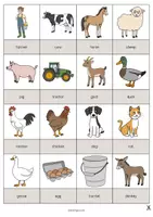 Aperçu - Jeux - Farm / Ferme: Drawing Game (Jeu pour le cours d'anglais) - Page 2