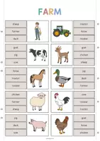 Aperçu - Cartes / Images - Farm / Ferme: Clip Cards (Cartes à pince pour le cours d'anglais) - Page 2