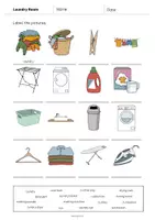 Aperçu - Fiches - Laundry Room / Buanderie: Vocabulary Worksheet 1 (Fiche d'exercices d'anglais) - Page 3