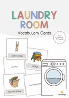 Aperçu - Fiches - Laundry Room / Buanderie: Vocabulary Cards (Cartes de mots) - Page de couverture