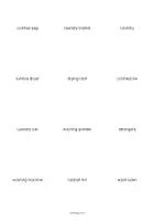 Aperçu - Fiches - Laundry Room / Buanderie: Vocabulary Cards (Cartes de mots) - Page 3