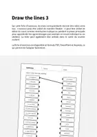 Aperçu - Cartes d'exercices - Bathroom / Salle de bain: Draw the lines 3 (Fiche d'exercices d'anglais) - Page 1