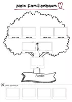 Vorschau - Arbeitsblätter - Mein Familienbaum/Stammbaum - Deckblatt