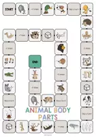 Aperçu - Jeux - Animal Body Parts / Parties du corps des animaux: Vocabulary Game (Jeu pour le cours d'anglais) - Page 2